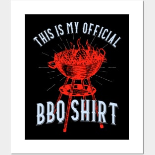 This Is My Official BBQ Shirt Grill Griller Posters and Art